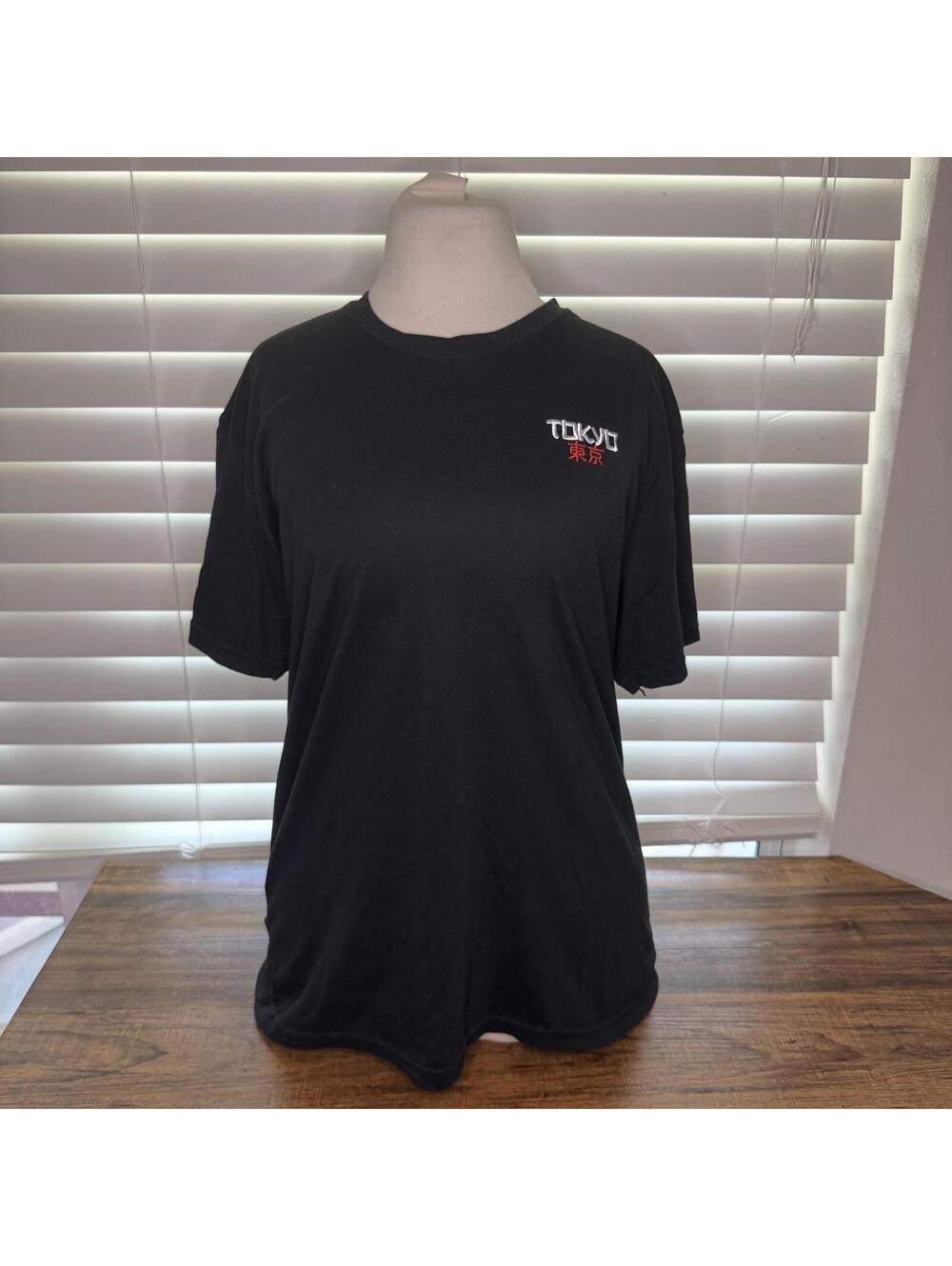 Launder Black Tokyo Graphic T-Shirt Men's Size L